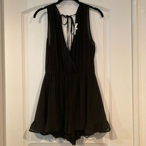 ASTR Black Romper